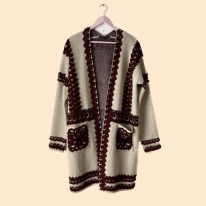 MaxSport Duster Cardigan Size Large